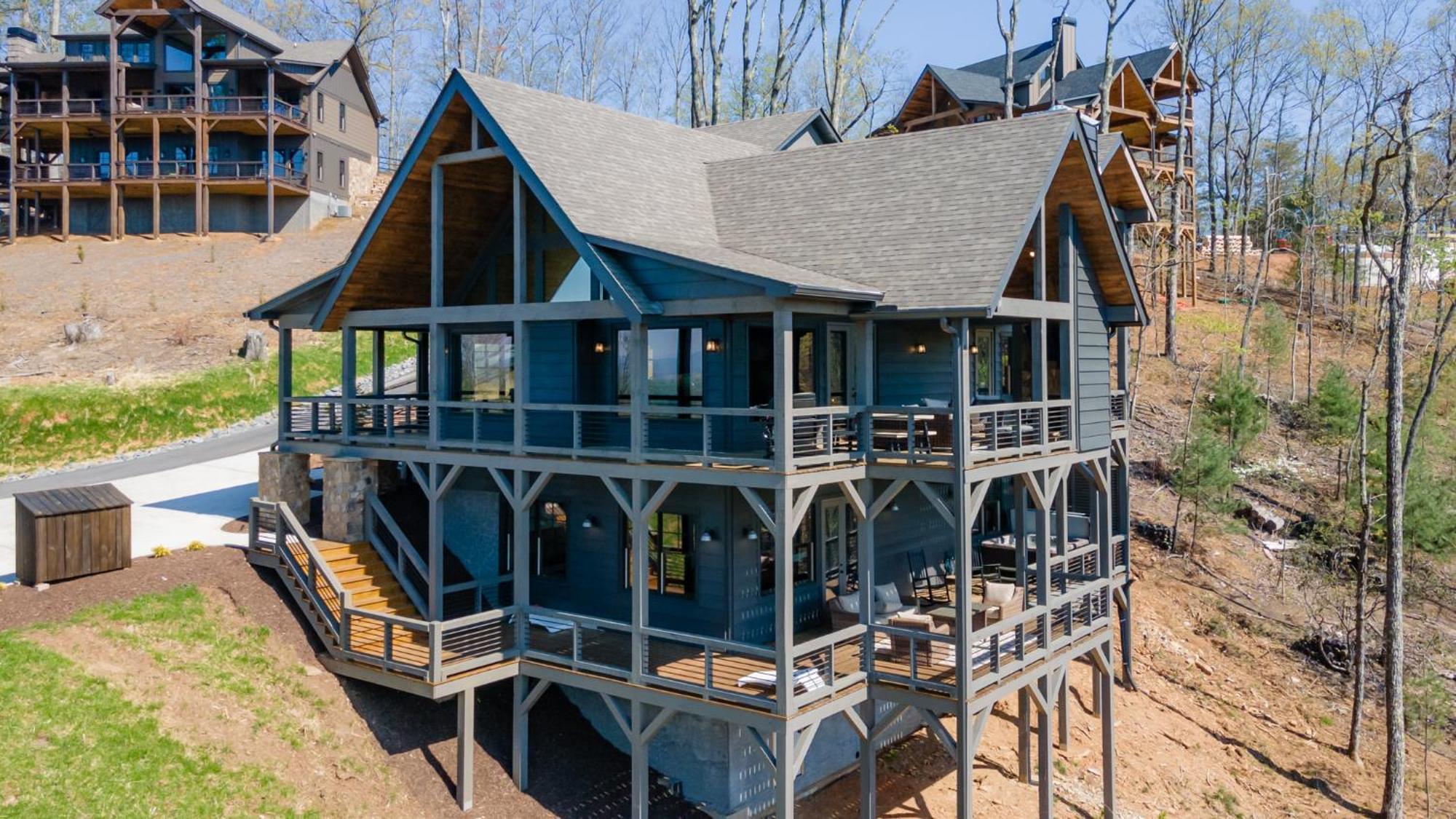 Mountain Air - Luxury Mountain View Cabin Blue Ridge Exterior foto